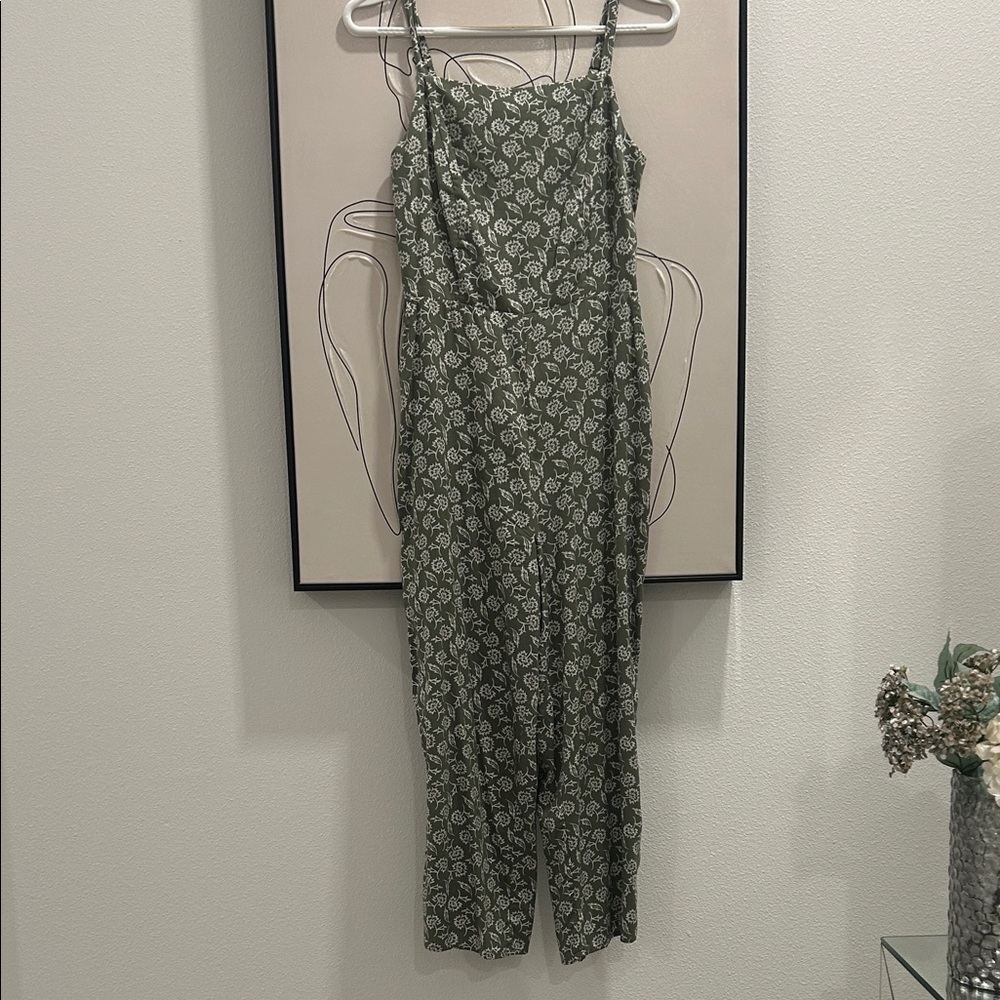 Green Floral Jumpsuit